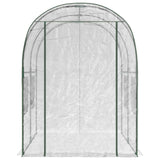 Greenhouse with Frame 160 x 200 x 192.5 cm PVC Transparent - Side View