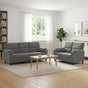 Sofa Set 2 pcs Dark Grey Velvet