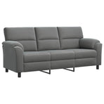 Sofa Set 2 pcs Dark Grey Velvet