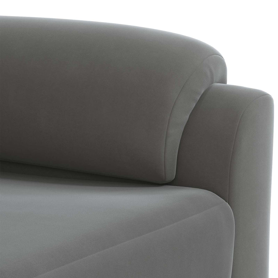 Sofa Dark Grey 154 x 85 x 93 cm Velvet