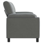 Sofa Dark Grey 174 x 85 x 93 cm Velvet