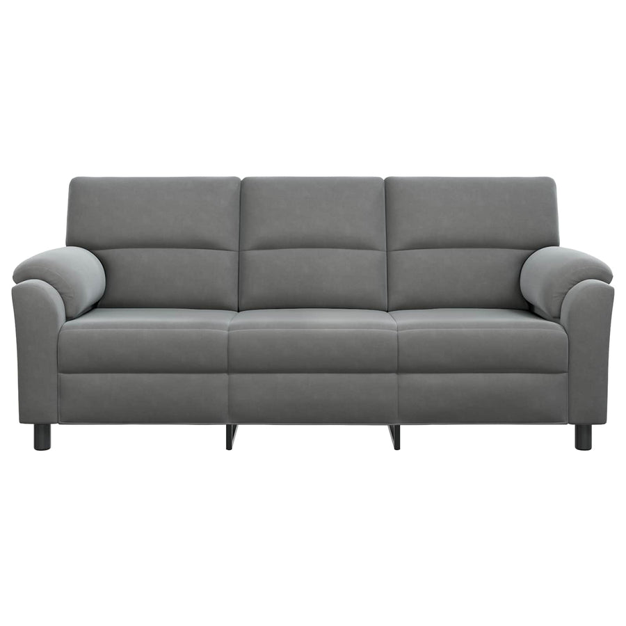 Sofa Dark Grey 214 x 85 x 93 cm Velvet