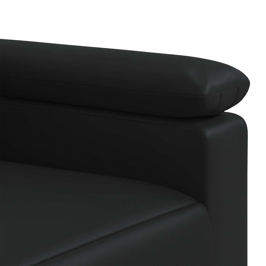 Sofa Black 151 x 85 x 93 cm Faux Leather