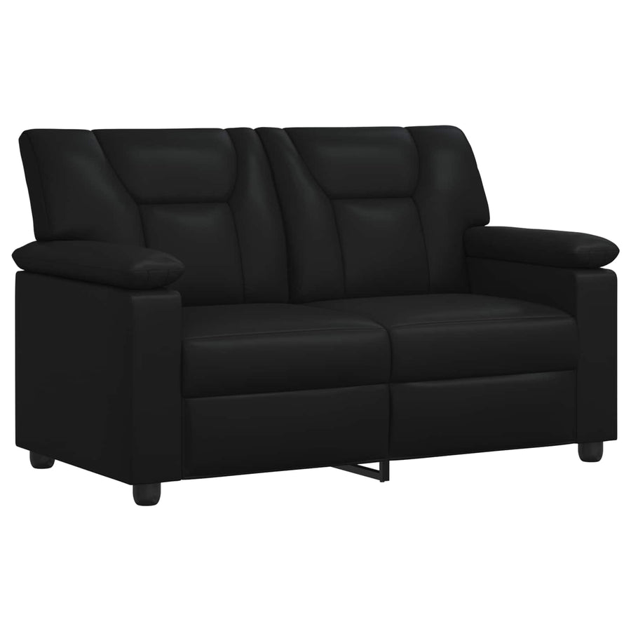Sofa Black 151 x 85 x 93 cm Faux Leather