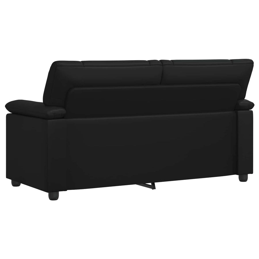 Sofa Black 171 x 85 x 93 cm Faux Leather