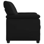 Sofa Black 171 x 85 x 93 cm Faux Leather