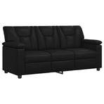 Sofa Black 191 x 85 x 93 cm Faux Leather