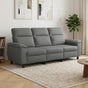 Sofa Dark Grey 214 x 90 x 95 cm Fabric