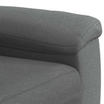 Sofa Dark Grey 214 x 90 x 95 cm Fabric