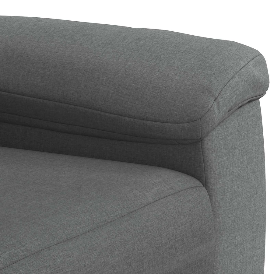 Sofa Dark Grey 214 x 90 x 95 cm Fabric