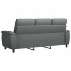 Sofa Dark Grey 214 x 90 x 95 cm Fabric