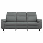 Sofa Dark Grey 214 x 90 x 95 cm Fabric
