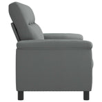 Sofa Dark Grey 214 x 90 x 95 cm Fabric