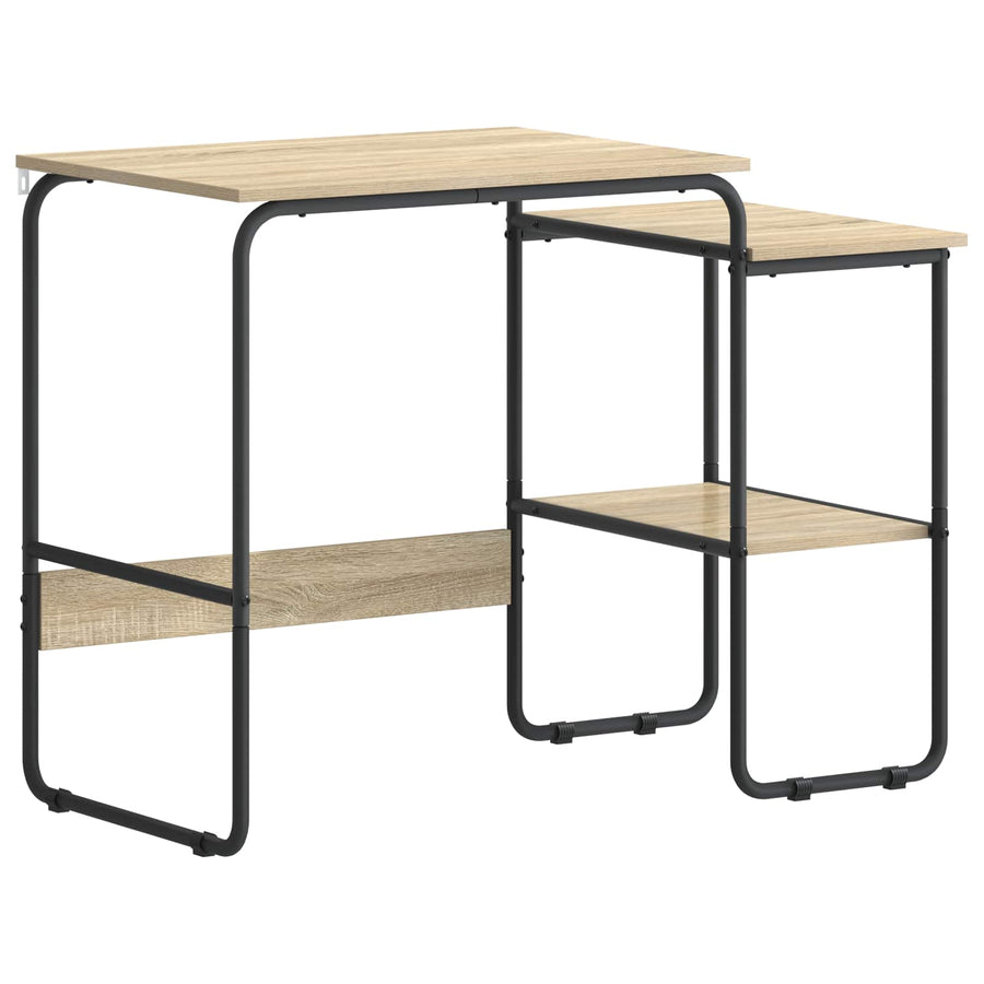 Desk with Storage Sonoma Oak 100 x 50 x 75 cm