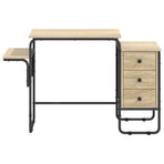 Desk with Storage Sonoma Oak 120 x 50 x 75 cm