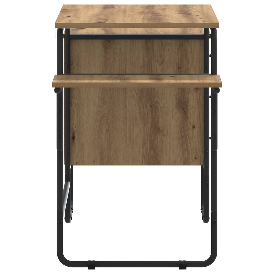 Desk with Storage Artisan Oak 120 x 50 x 75 cm