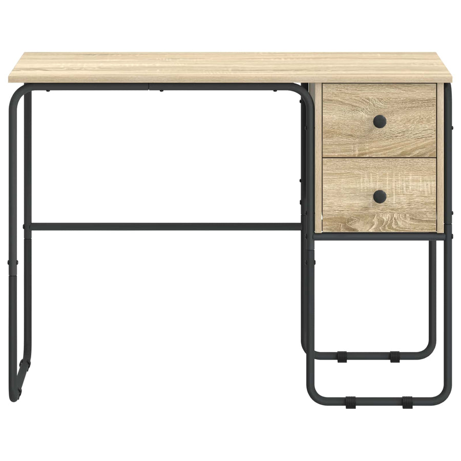 Desk with Storage Sonoma Oak 100 x 50 x 75 cm