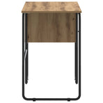 Desk with Storage Artisan Oak 100 x 50 x 75 cm