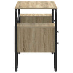 Desk with Storage Sonoma Oak 145 x 50 x 75 cm