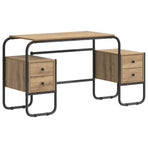 Desk with Storage Artisan Oak 145 x 50 x 75 cm