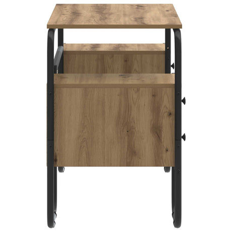 Desk with Storage Artisan Oak 145 x 50 x 75 cm, image 5