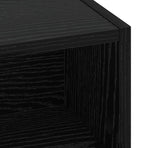 Desk with Storage Black Oak 60 x 50 x 91 cm
