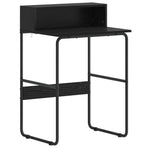 Desk with Storage Black Oak 60 x 50 x 91 cm