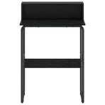 Desk with Storage Black Oak 60 x 50 x 91 cm
