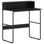 Desk with Storage Black Oak 80 x 50 x 91 cm