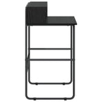 Desk with Storage Black Oak 80 x 50 x 91 cm