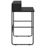 Desk with Storage Black Oak 100 x 50 x 91 cm