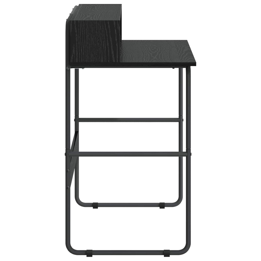 Desk with Storage Black Oak 100 x 50 x 91 cm