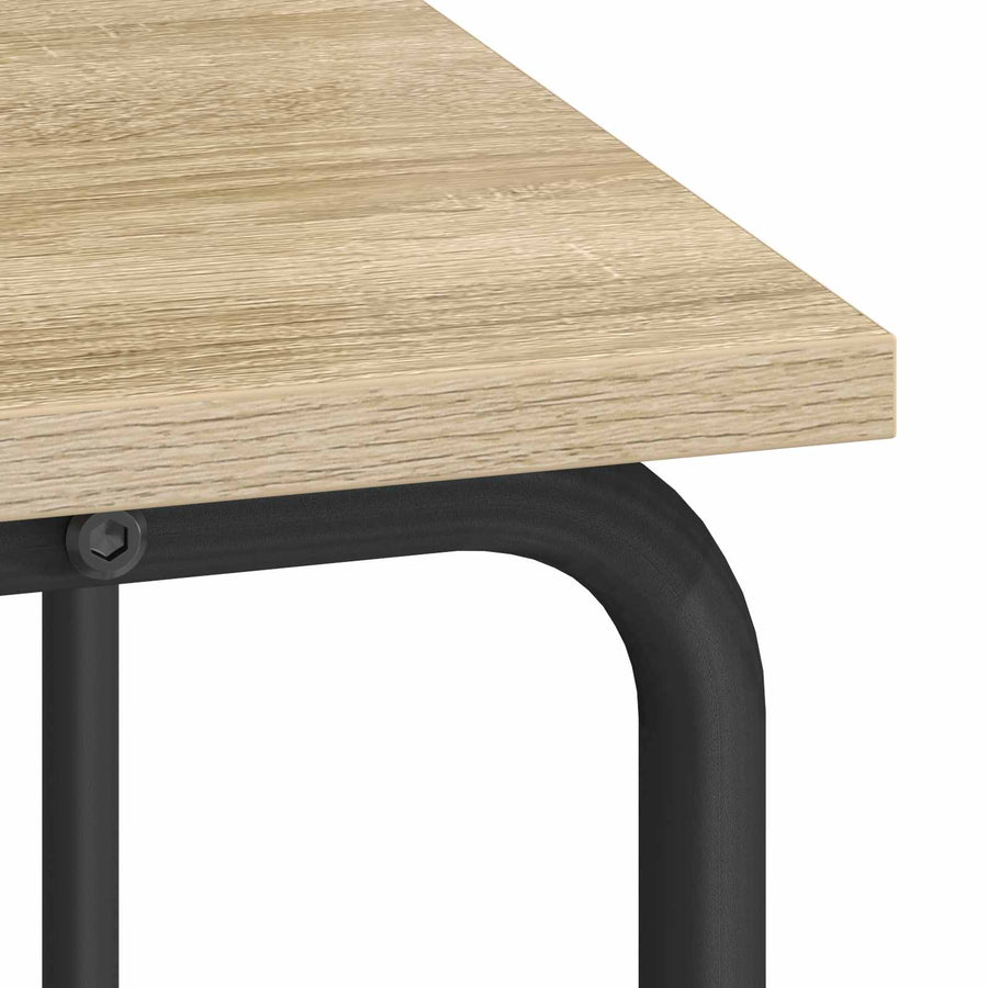 Desk with Storage Sonoma Oak 100 x 50 x 91 cm