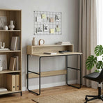Desk with Storage Sonoma Oak 100 x 50 x 91 cm