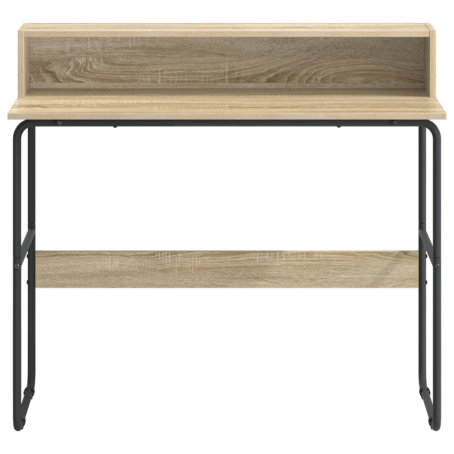 Desk with Storage Sonoma Oak 100 x 50 x 91 cm