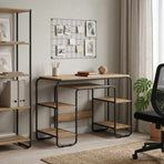 Desk with Storage Artisan Oak 113.5 x 52 x 75.5 cm
