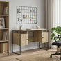 Desk with Storage Sonoma Oak 120 x 50.5 x 75.5 cm