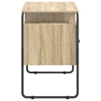 Desk with Storage Sonoma Oak 120 x 50.5 x 75.5 cm