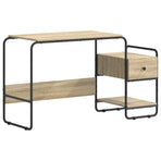 Desk with Storage Sonoma Oak 131.5 x 50 x 75.5 cm