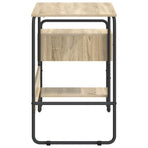 Desk with Storage Sonoma Oak 131.5 x 50 x 75.5 cm