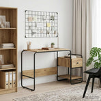 Desk with Storage Artisan Oak 131.5 x 50 x 75.5 cm