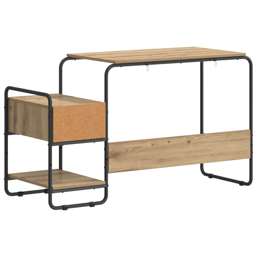 Desk with Storage Artisan Oak 131.5 x 50 x 75.5 cm