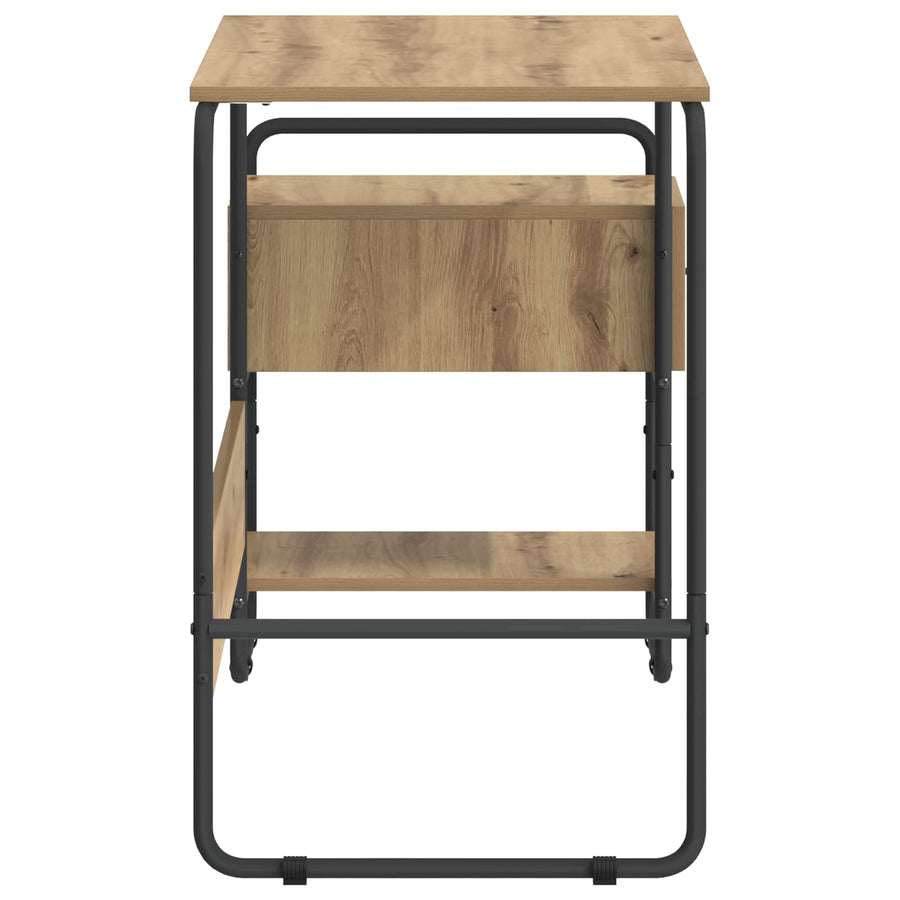 Desk with Storage Artisan Oak 131.5 x 50 x 75.5 cm