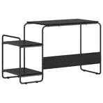 Desk with Storage Black Oak 131.5 x 50 x 75.5 cm