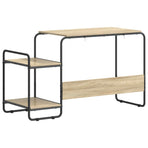 Desk with Storage Sonoma Oak 131.5 x 50 x 75.5 cm