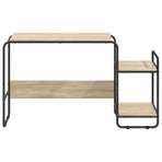 Desk with Storage Sonoma Oak 131.5 x 50 x 75.5 cm
