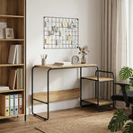 Desk with Storage Artisan Oak 131.5 x 50 x 75.5 cm
