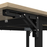 Extendable dining table 120 x 81.5 x 75 cm Engineered Wood - Low Angle