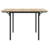 Extendable dining table 120 x 81.5 x 75 cm Engineered Wood - 45-Degree Angle