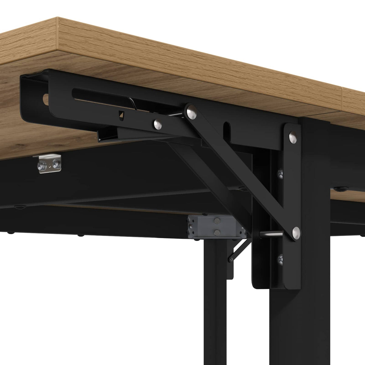 Extendable dining table 120 x 81.5 x 75 cm Engineered Wood